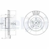 Image de Disque De Frein Delphi Bg3413 Subaru;Toyota
