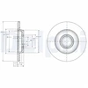 Image de Disque De Frein Delphi Bg3416 Volkswagen