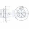 Image de Disque De Frein Delphi Bg3417 Volkswagen