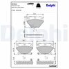 Image de Kit De Plaquettes De Frein, Frein À Disque Lp1513 Delphi Delphi Lp1513 Toyota
