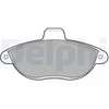 Image de Kit De Plaquettes De Frein, Frein À Disque Lp1592 Delphi Delphi Lp1592 Citroen;Fiat;Peugeot