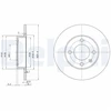 Image de Disque De Frein Delphi Bg3505 Seat;Volkswagen