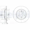 Image de Disque De Frein Delphi Bg3518 Ford;Seat;Volkswagen