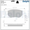 Image de Kit De Plaquettes De Frein, Frein À Disque Lp1653 Delphi Delphi Lp1653 Citroen;Fiat;Lancia;Peugeot
