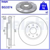 Image de Disque De Frein Delphi Bg3574 Alfa Romeo;Citroen;Fiat;Lancia;Peugeot