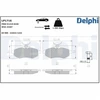 Image de Kit De Plaquettes De Frein, Frein À Disque Lp1716 Delphi Delphi Lp1716 Citroen