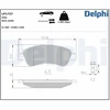 Image de Kit De Plaquettes De Frein, Frein À Disque Lp1727 Delphi Delphi Lp1727 Citroen;Ds;Opel;Peugeot