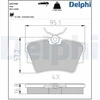 Image de Kit De Plaquettes De Frein, Frein À Disque Lp1745 Delphi Delphi Lp1745 Fiat;Nissan;Opel;Renault;Vauxhall;Volkswagen