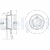 Image de Disque De Frein Delphi Bg3672 Audi