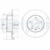 Image de Disque De Frein Delphi Bg3681 Nissan;Opel;Renault