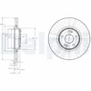 Image de Disque De Frein Delphi Bg3688 Renault