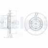 Image de Disque De Frein Delphi Bg3695 Skoda;Volkswagen
