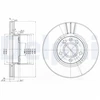 Image de Disque De Frein Delphi Bg3696 Ford;Seat;Volkswagen