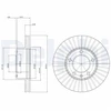 Image de Disque De Frein Delphi Bg9692 Nissan;Opel;Renault