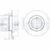 Image de Disque De Frein Delphi Bg3738 Audi;Skoda;Volkswagen