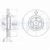 Image de Disque De Frein Delphi Bg3740 Citroen;Fiat;Lancia;Peugeot