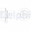 Image de Disque De Frein Delphi Bg3761 Nissan