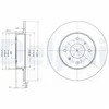 Image de Disque De Frein Delphi Bg3764 Nissan