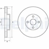 Image de Disque De Frein Delphi Bg3780 Toyota