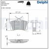 Image de Kit De Plaquettes De Frein, Frein À Disque Lp571 Delphi Delphi Lp571 Audi;Peugeot;Seat;Skoda;Volkswagen
