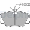 Image de Kit De Plaquettes De Frein, Frein À Disque Lp608 Delphi Delphi Lp608 Mercedes-Benz