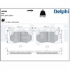 Image de Kit De Plaquettes De Frein, Frein À Disque Lp699 Delphi Delphi Lp699 Citroen;Peugeot;Renault