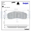 Image de Kit De Plaquettes De Frein, Frein À Disque Lp779 Delphi Delphi Lp779 Nissan
