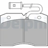 Image de Jeu De Plaquettes De Frein Lp863 Delphi Delphi Lp863 Iveco