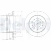 Image de Disque De Frein Delphi Bg3853 Citroen;Fiat;Peugeot;Toyota