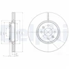 Image de Disque De Frein Delphi Bg3929 Renault