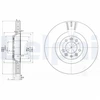 Image de Disque De Frein Delphi Bg9844 Citroen;Peugeot