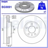 Image de Disque De Frein Delphi Bg9891 Volkswagen