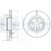 Image de Disque De Frein Delphi Bg3939 Audi