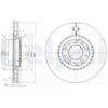 Image de Jeu De 2 Disques De Frein Bg3951 Delphi Delphi Bg3951 Alfa Romeo;Jeep