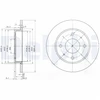 Image de Disque De Frein Delphi Bg3971 Mitsubishi;Smart