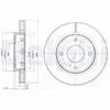 Image de Disque De Frein Delphi Bg3987 Mitsubishi;Smart