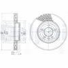 Image de Disque De Frein Delphi Bg9892 Volkswagen