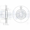 Image de Disque De Frein Delphi Bg3993 Alfa Romeo;Jeep
