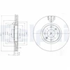 Image de Disque De Frein Delphi Bg4002 Alfa Romeo;Citroen;Ds;Fiat;Jeep;Opel;Peugeot