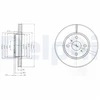 Image de Disque De Frein Delphi Bg4053 Toyota