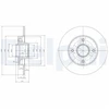 Image de Disque De Frein Delphi Bg9021rs Citroen;Peugeot
