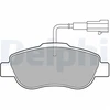 Image de Kit De Plaquettes De Frein, Frein À Disque Lp2014 Delphi Delphi Lp2014 Fiat;Ford
