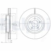 Image de Disque De Frein Delphi Bg9050 Chrysler;Dodge;Lancia