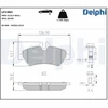 Image de Kit De Plaquettes De Frein, Frein À Disque Lp1983 Delphi Delphi Lp1983 Mercedes-Benz;Volkswagen