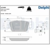Image de Kit De Plaquettes De Frein, Frein À Disque Lp1969 Delphi Delphi Lp1969 Ford;Land Rover;Volvo