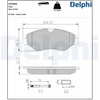 Image de Kit De Plaquettes De Frein, Frein À Disque Lp2039 Delphi Delphi Lp2039 Iveco