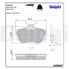 Image de Kit De Plaquettes De Frein, Frein À Disque Lp2019 Delphi Delphi Lp2019 Volkswagen