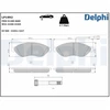 Image de Kit De Plaquettes De Frein, Frein À Disque Lp1992 Delphi Delphi Lp1992 Citroen;Fiat;Peugeot;Toyota