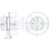 Image de Disque De Frein Delphi Bg2116 Audi;Seat;Volkswagen