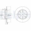 Image de Disque De Frein Delphi Bg2213 Citroen;Peugeot